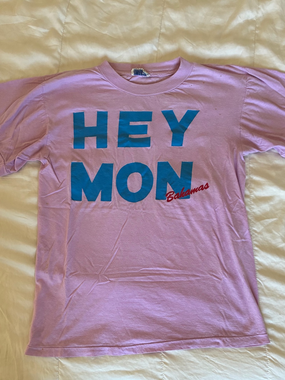 Vintage Hey Mon Bahamas Tee M